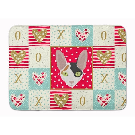 Carolines Treasures 19 x 27 in. Cornish Rex Cat Love Machine Washable Memory Foam Mat CK5107RUG